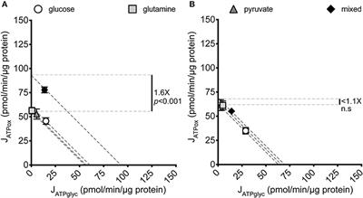 Total Cellular ATP Production Changes With Primary Substrate in MCF7 Breast Cancer Cells